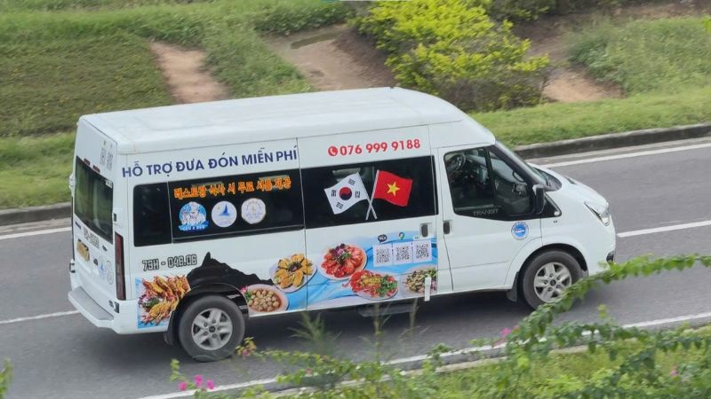 Nhà hàng đưa đón miễn phí Vịnh Xanh