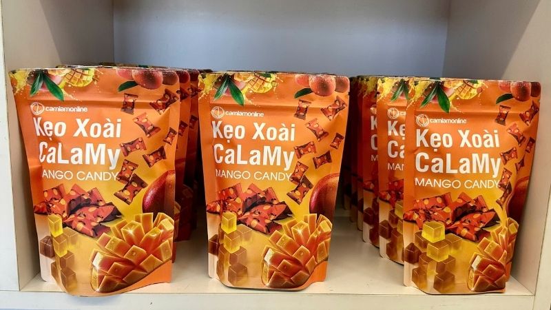 Kẹo Xoài CaLaMy đặc sản Cam Lâm tại siêu thị Xóm Mới